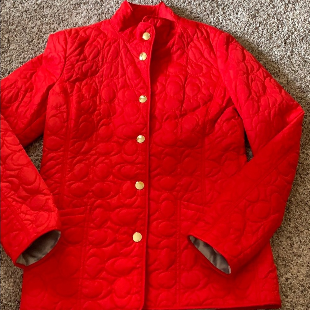 Coach women quilted coat jacket